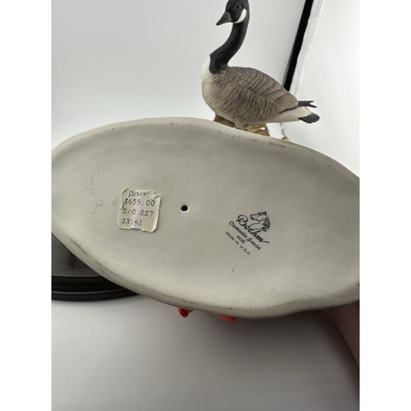 BOEHM Canadian Geese Porcelain Figurines Set of Two w/ Stands 1953 #408N #408 - Picture 4 of 14